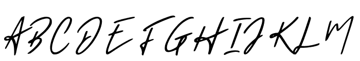 Holligate Signature Font UPPERCASE