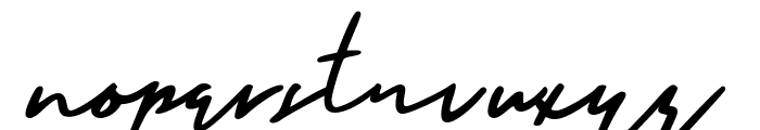 Holligate Signature Font LOWERCASE
