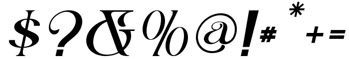Hollirood-Italic Font OTHER CHARS
