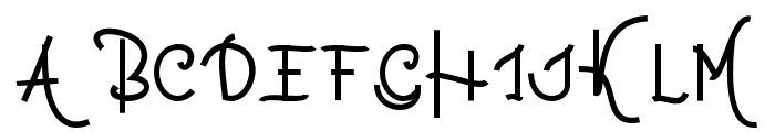 Hollyhock-Regular Font UPPERCASE