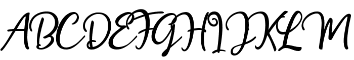 Hollymoon Script  Regular Font UPPERCASE