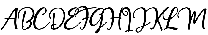 HollymoonScript-Regular Font UPPERCASE
