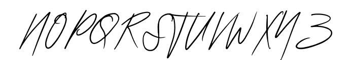 Hollywise ligature Font UPPERCASE