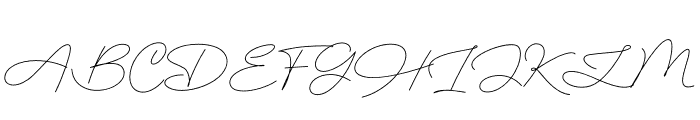 Hollywood Signature Font UPPERCASE