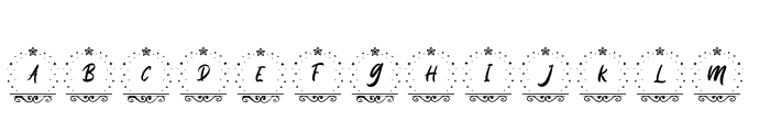 Holy Christmas Monogram Regular Font LOWERCASE