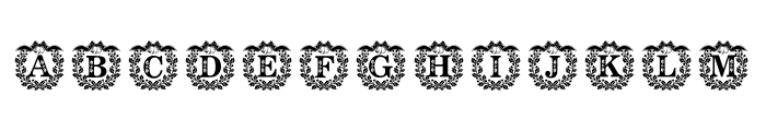 Holy Wreath Monogram Font UPPERCASE