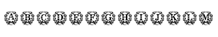 Holy Wreath Monogram Font LOWERCASE