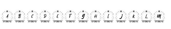 HolyChristmasMonogram-Regular Font LOWERCASE