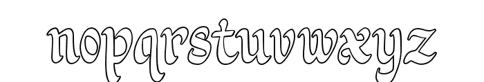 HolyStain-Outline Font LOWERCASE