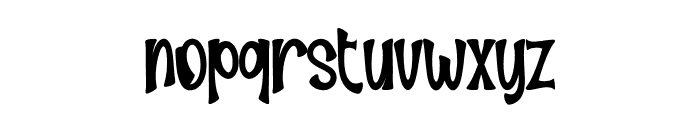 Home Night Font LOWERCASE