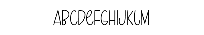 Home Writing Font UPPERCASE