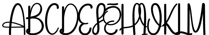 Homeback Font UPPERCASE