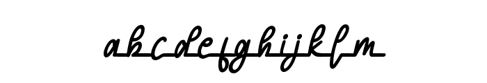 HomelessScriptSlant-Regular Font LOWERCASE