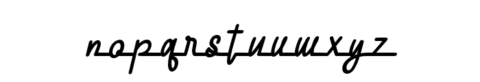 HomelessScriptSlant-Regular Font LOWERCASE