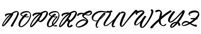 Homestay Italic Font UPPERCASE