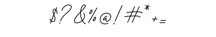 Honestine Signature Font OTHER CHARS