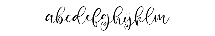 Honey and Ginger Script Font LOWERCASE