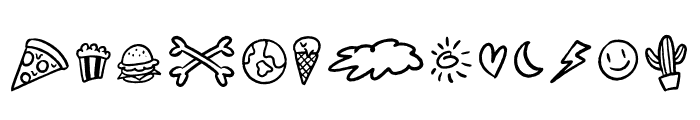 HoneyBlooms-Doodle Font UPPERCASE