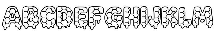 Honeycomb By Squeeb Cre Regular Font UPPERCASE