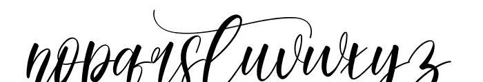 Honeymoon Romantic Font LOWERCASE