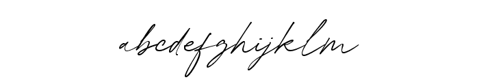 Honthany Signature Font LOWERCASE