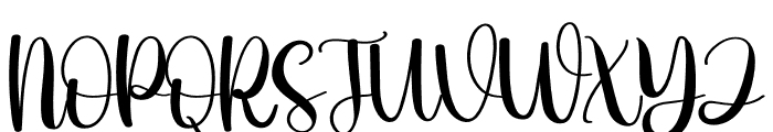Hooked Font UPPERCASE