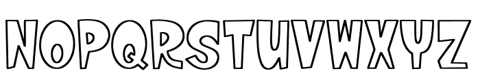 Hoola Summericon Outline Font UPPERCASE