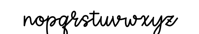 Hoola Summericon Script Font LOWERCASE