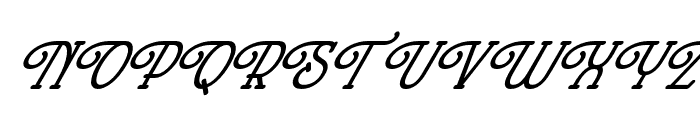 Hopkinson-Italic Font UPPERCASE