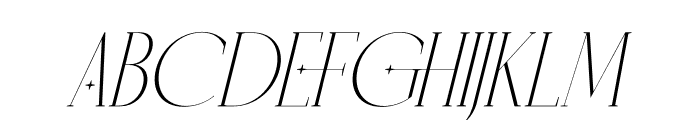 Horence Italic Font LOWERCASE