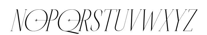 Horence Italic Font LOWERCASE