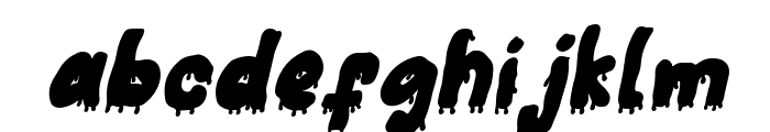 Horoble Moment Italic Font LOWERCASE