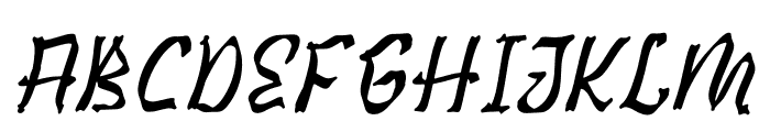 Horosmyth Italic Font UPPERCASE