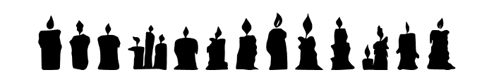 Horror Candle Font UPPERCASE