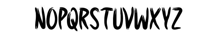 Horror Hustle Font UPPERCASE