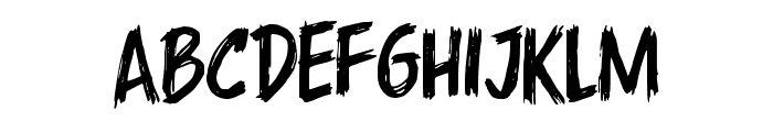 Horror Scratch Regular Font UPPERCASE