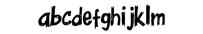 Horror Scratch Regular Font LOWERCASE