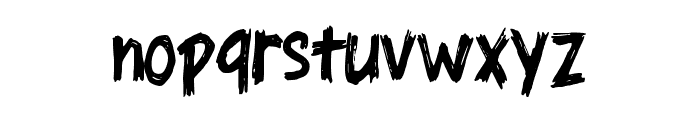 Horror Scratch Regular Font LOWERCASE