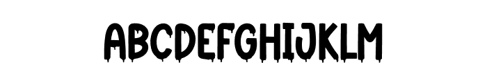 Horror Winter Font LOWERCASE