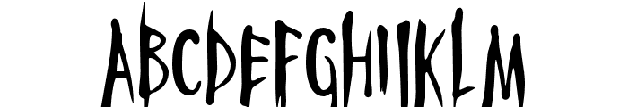 HorrorNightBold-Regular Font UPPERCASE