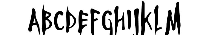 HorrorNightBold-Regular Font LOWERCASE
