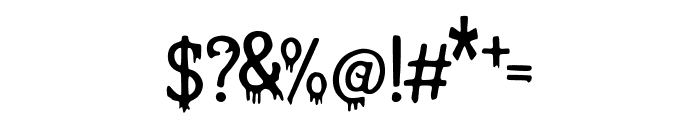 Horror_Dripped Font OTHER CHARS
