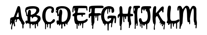 Horror_Dripping_Script Font UPPERCASE