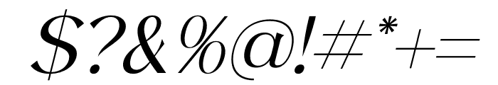 Horsion Sorelistha Serif Italic Font OTHER CHARS