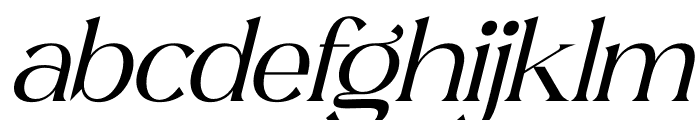 Horsion Sorelistha Serif Italic Font LOWERCASE