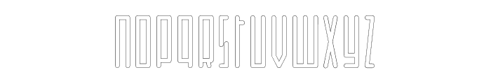 Horus Basic Outline Font LOWERCASE