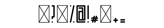 Horus Basic Font OTHER CHARS