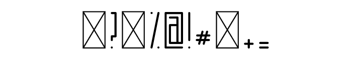 Horus Dot Light Font OTHER CHARS