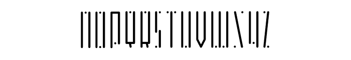 Horus Dot Light Font UPPERCASE