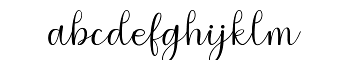 Hoshy-Regular Font LOWERCASE